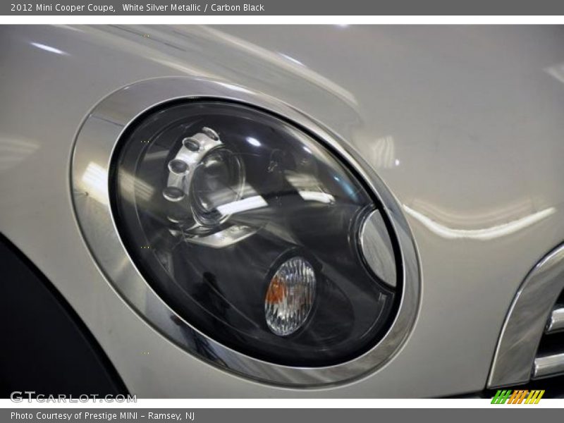 White Silver Metallic / Carbon Black 2012 Mini Cooper Coupe