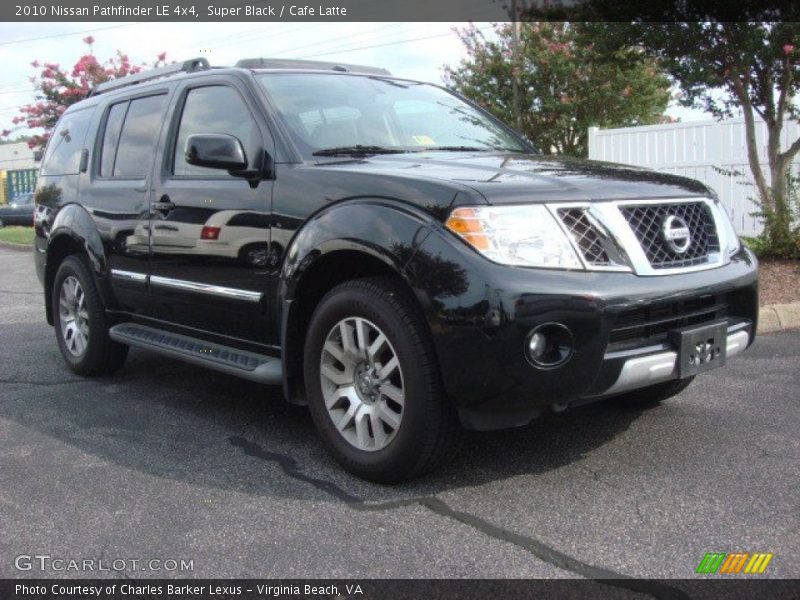 Super Black / Cafe Latte 2010 Nissan Pathfinder LE 4x4