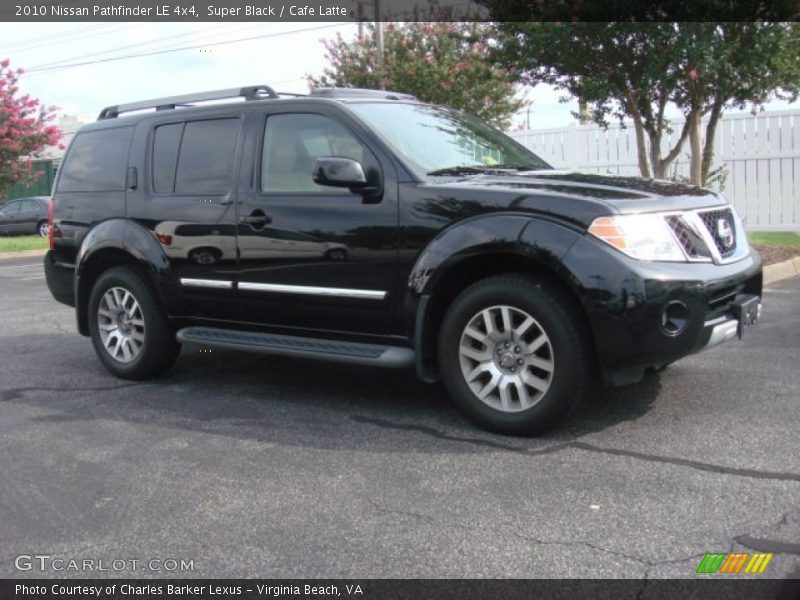 Super Black / Cafe Latte 2010 Nissan Pathfinder LE 4x4