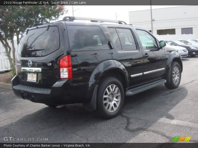 Super Black / Cafe Latte 2010 Nissan Pathfinder LE 4x4