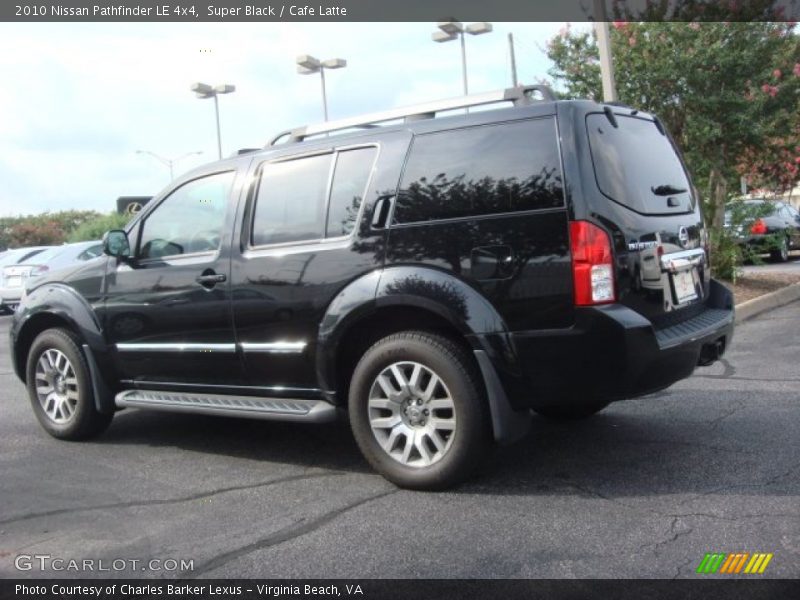 Super Black / Cafe Latte 2010 Nissan Pathfinder LE 4x4