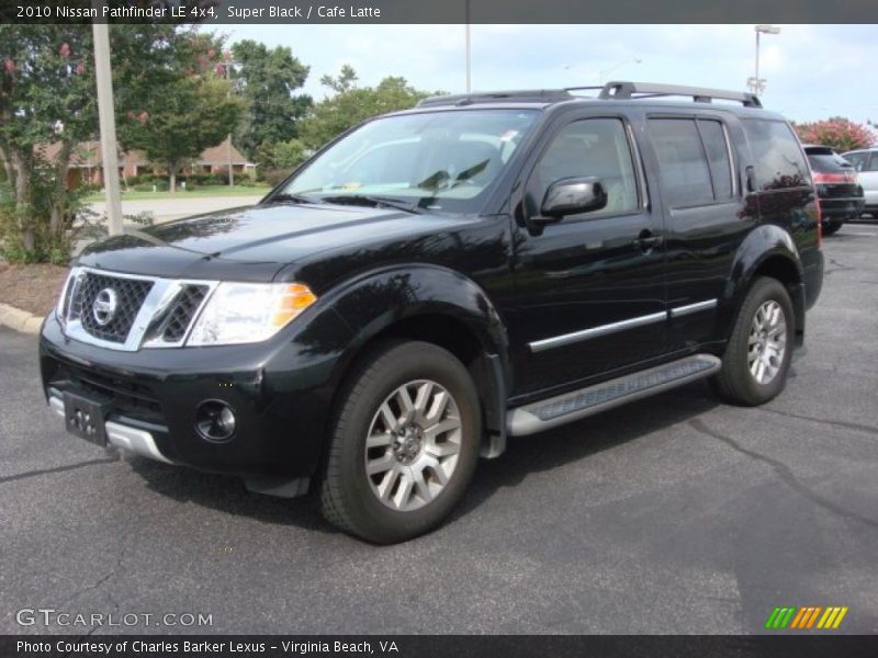 Super Black / Cafe Latte 2010 Nissan Pathfinder LE 4x4