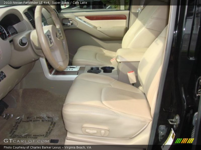 Super Black / Cafe Latte 2010 Nissan Pathfinder LE 4x4