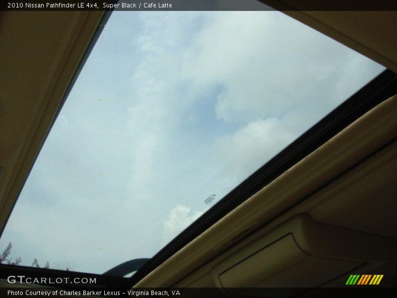 Super Black / Cafe Latte 2010 Nissan Pathfinder LE 4x4