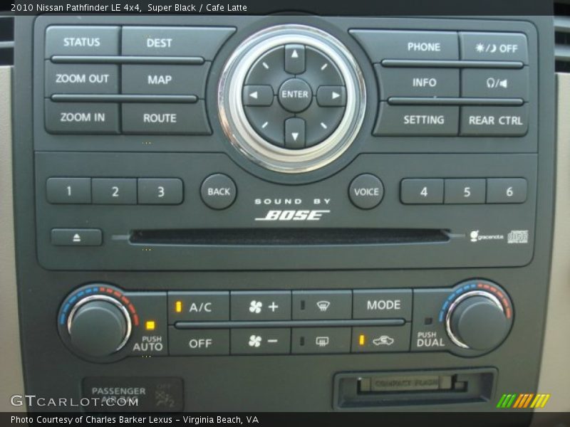 Super Black / Cafe Latte 2010 Nissan Pathfinder LE 4x4