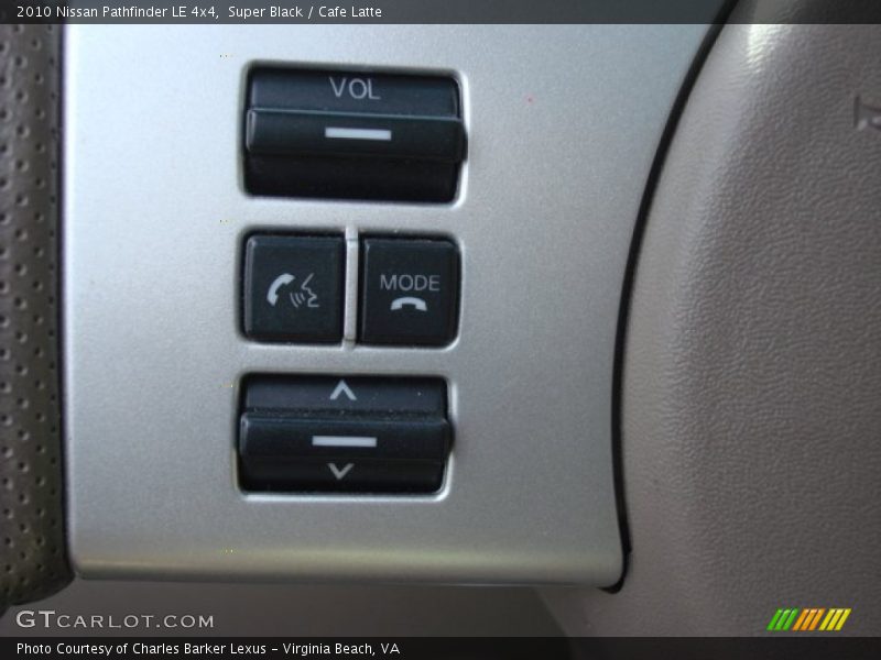 Super Black / Cafe Latte 2010 Nissan Pathfinder LE 4x4