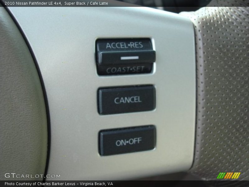 Super Black / Cafe Latte 2010 Nissan Pathfinder LE 4x4