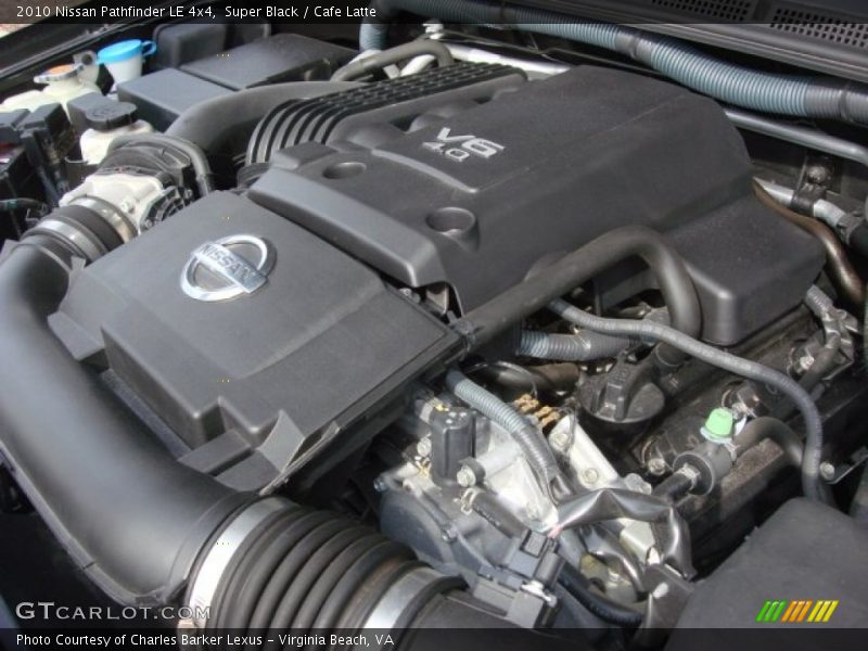 Super Black / Cafe Latte 2010 Nissan Pathfinder LE 4x4
