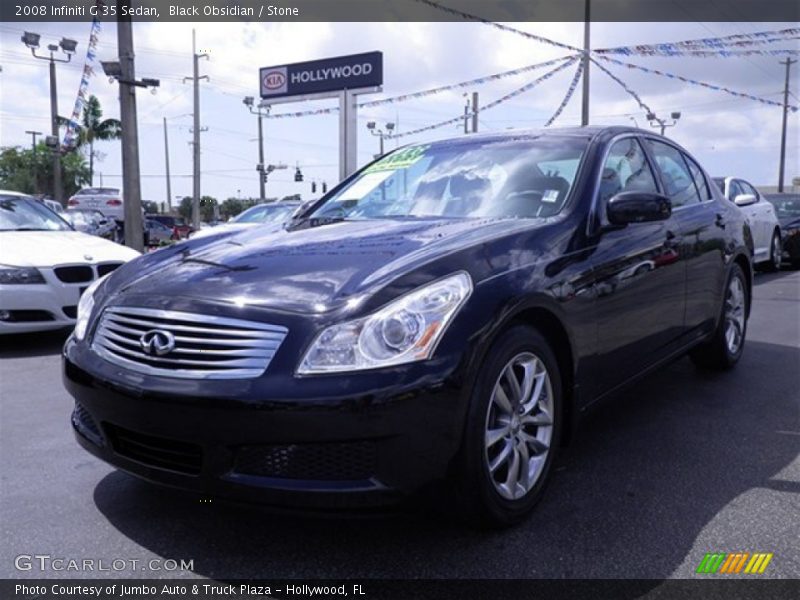 Black Obsidian / Stone 2008 Infiniti G 35 Sedan