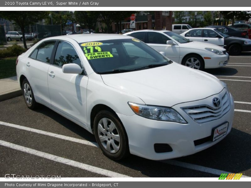 Super White / Ash Gray 2010 Toyota Camry LE V6