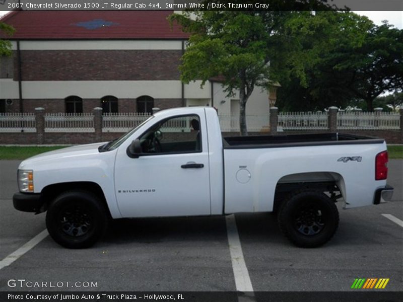 Summit White / Dark Titanium Gray 2007 Chevrolet Silverado 1500 LT Regular Cab 4x4