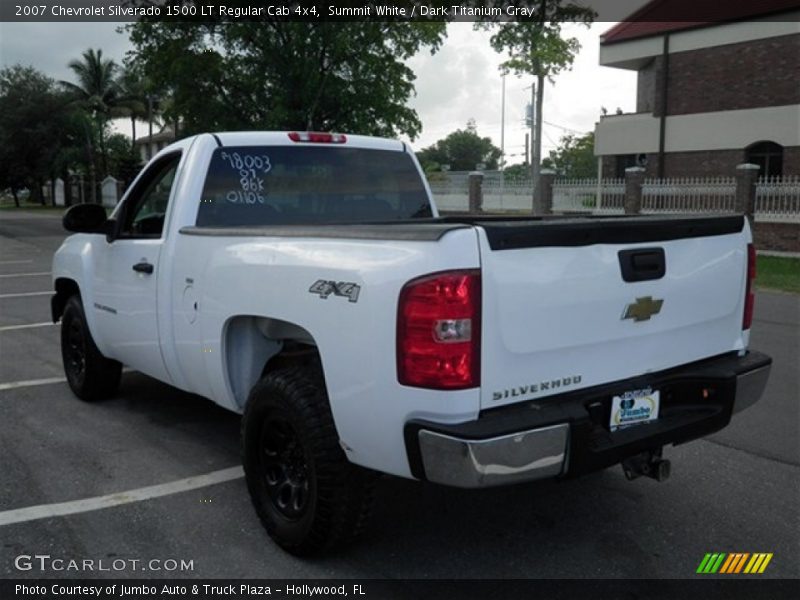 Summit White / Dark Titanium Gray 2007 Chevrolet Silverado 1500 LT Regular Cab 4x4