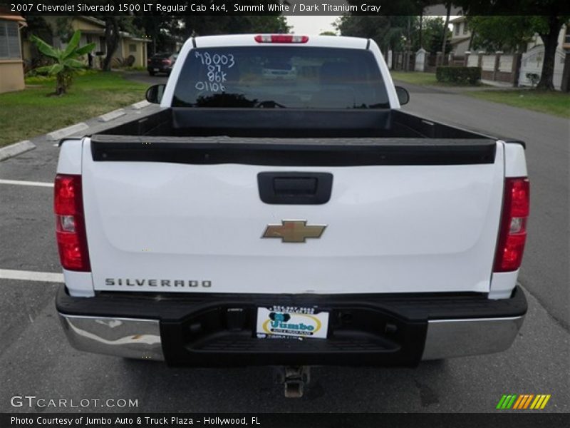 Summit White / Dark Titanium Gray 2007 Chevrolet Silverado 1500 LT Regular Cab 4x4
