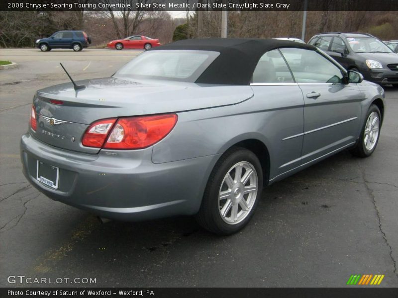 Silver Steel Metallic / Dark Slate Gray/Light Slate Gray 2008 Chrysler Sebring Touring Convertible