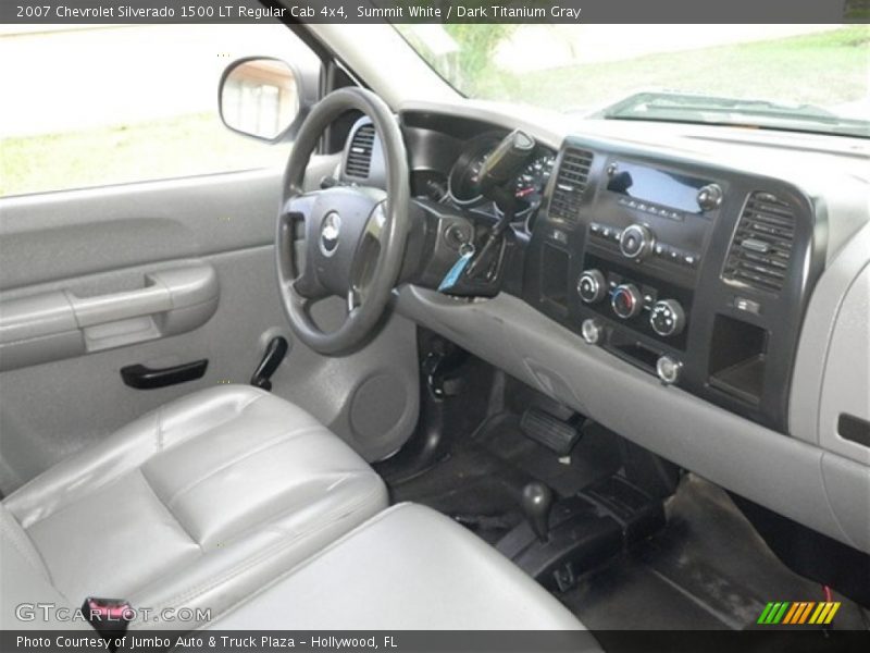 Summit White / Dark Titanium Gray 2007 Chevrolet Silverado 1500 LT Regular Cab 4x4