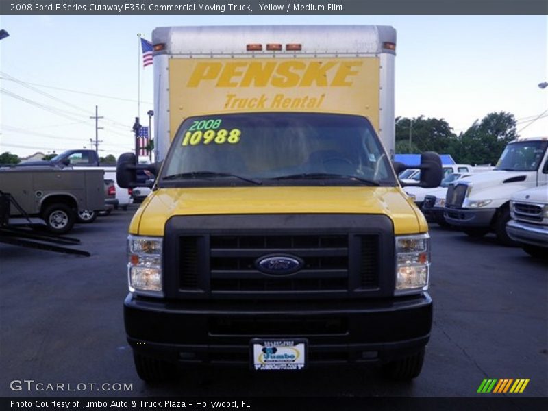 Yellow / Medium Flint 2008 Ford E Series Cutaway E350 Commercial Moving Truck