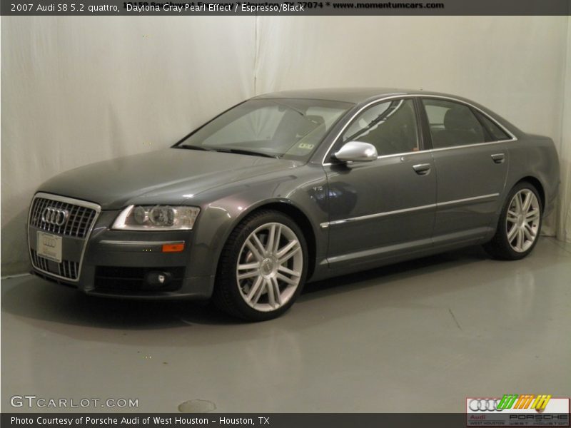 Daytona Gray Pearl Effect / Espresso/Black 2007 Audi S8 5.2 quattro