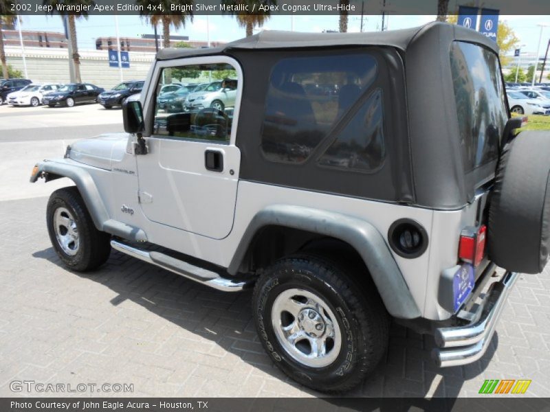 Bright Silver Metallic / Apex Cognac Ultra-Hide 2002 Jeep Wrangler Apex Edition 4x4