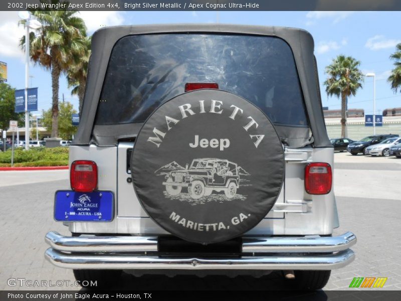 Bright Silver Metallic / Apex Cognac Ultra-Hide 2002 Jeep Wrangler Apex Edition 4x4