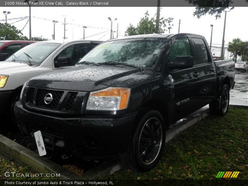 Galaxy Black / Charcoal 2008 Nissan Titan XE Crew Cab