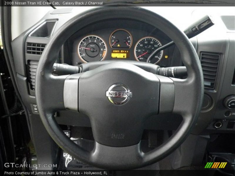 Galaxy Black / Charcoal 2008 Nissan Titan XE Crew Cab