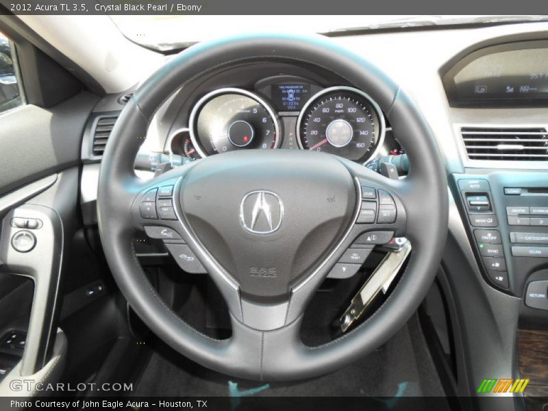 Crystal Black Pearl / Ebony 2012 Acura TL 3.5