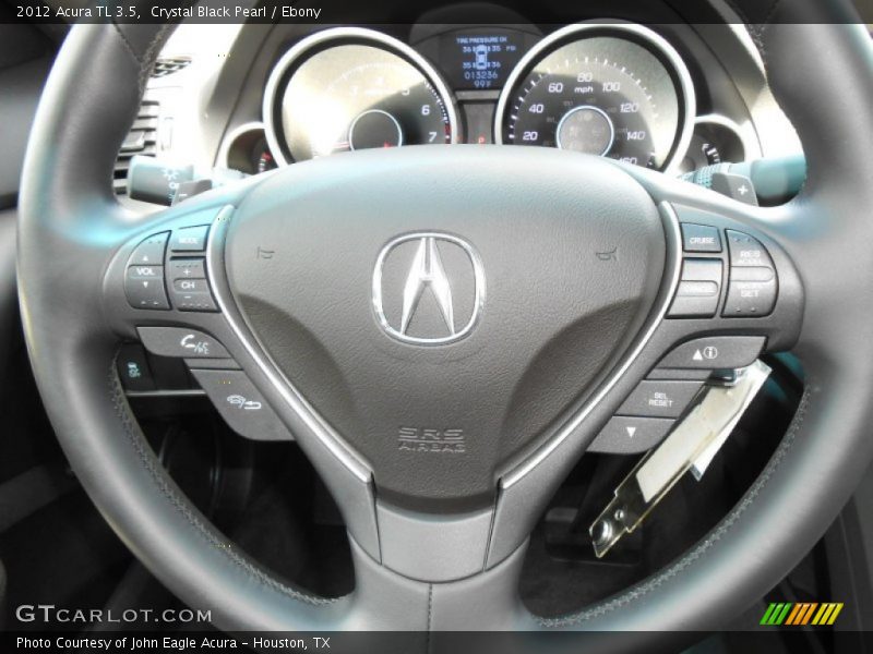 Crystal Black Pearl / Ebony 2012 Acura TL 3.5