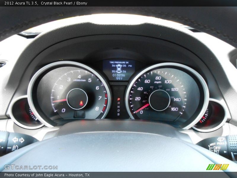 Crystal Black Pearl / Ebony 2012 Acura TL 3.5