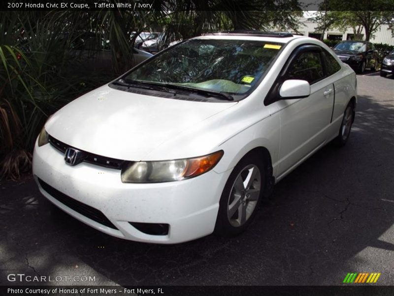 Taffeta White / Ivory 2007 Honda Civic EX Coupe