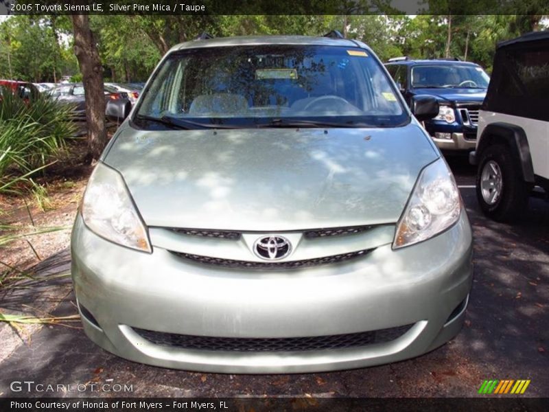 Silver Pine Mica / Taupe 2006 Toyota Sienna LE