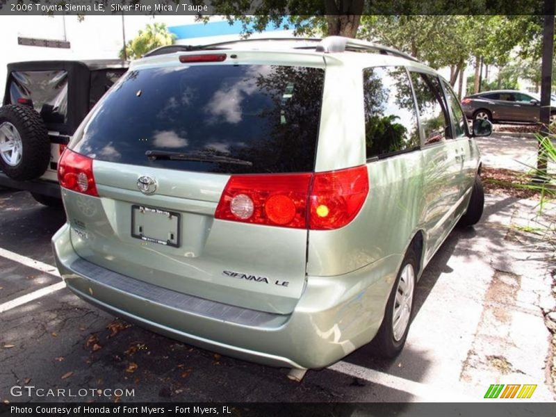 Silver Pine Mica / Taupe 2006 Toyota Sienna LE
