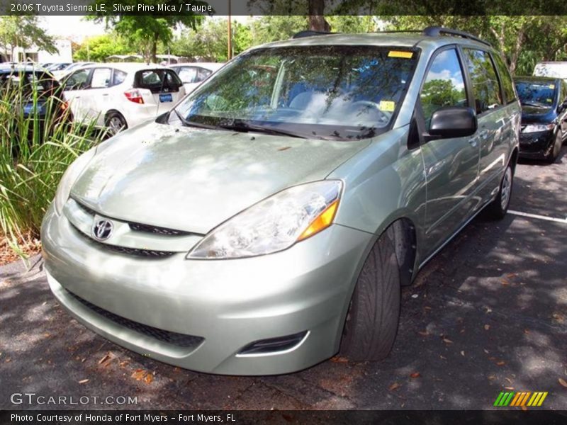 Silver Pine Mica / Taupe 2006 Toyota Sienna LE