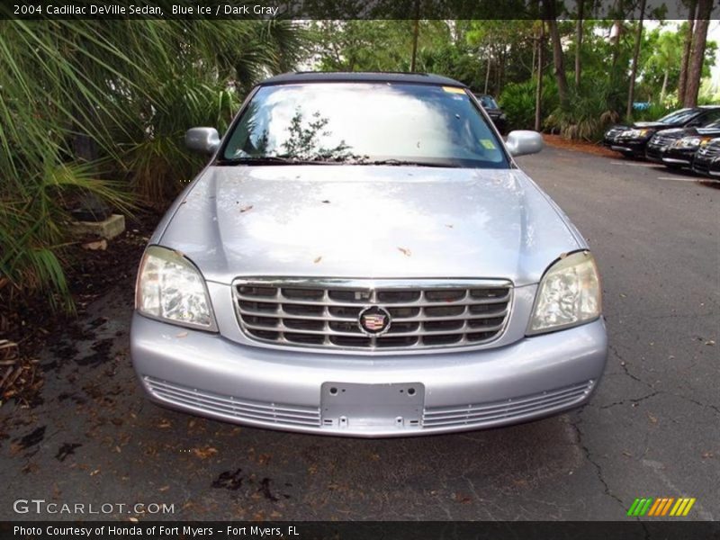 Blue Ice / Dark Gray 2004 Cadillac DeVille Sedan