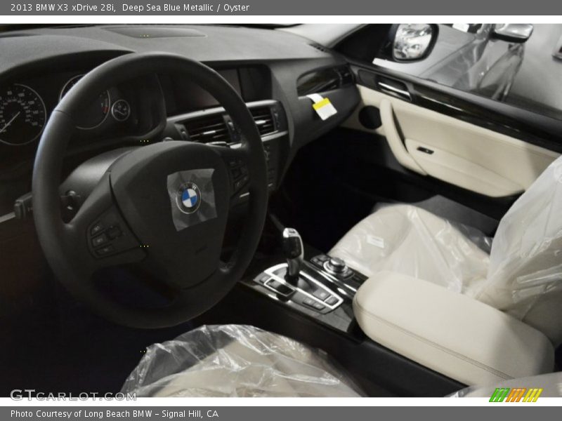 Deep Sea Blue Metallic / Oyster 2013 BMW X3 xDrive 28i