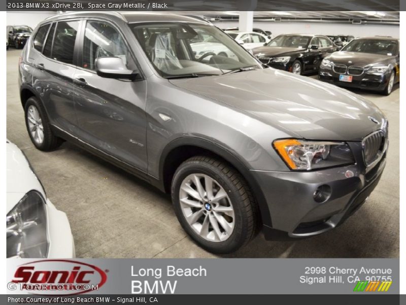 Space Gray Metallic / Black 2013 BMW X3 xDrive 28i