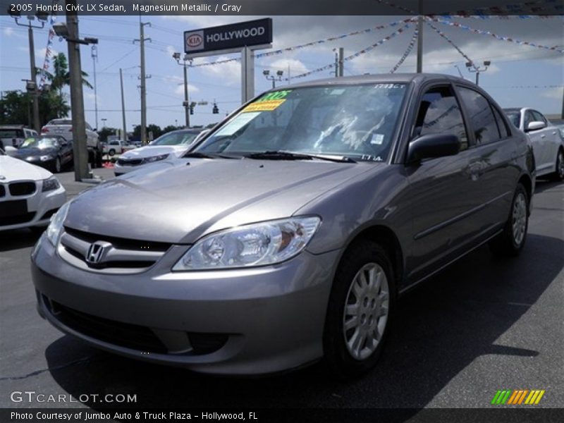 Magnesium Metallic / Gray 2005 Honda Civic LX Sedan