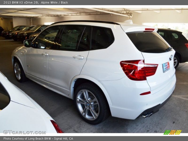 Alpine White / Black 2013 BMW X3 xDrive 28i