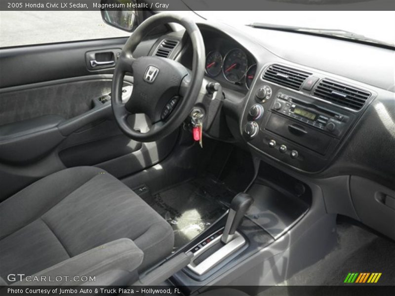 Magnesium Metallic / Gray 2005 Honda Civic LX Sedan