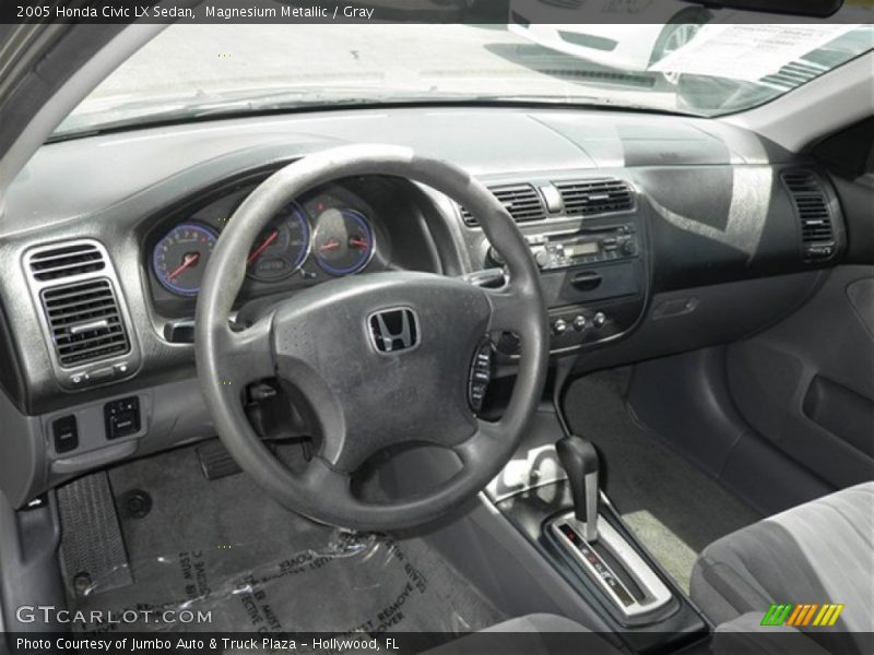 Magnesium Metallic / Gray 2005 Honda Civic LX Sedan