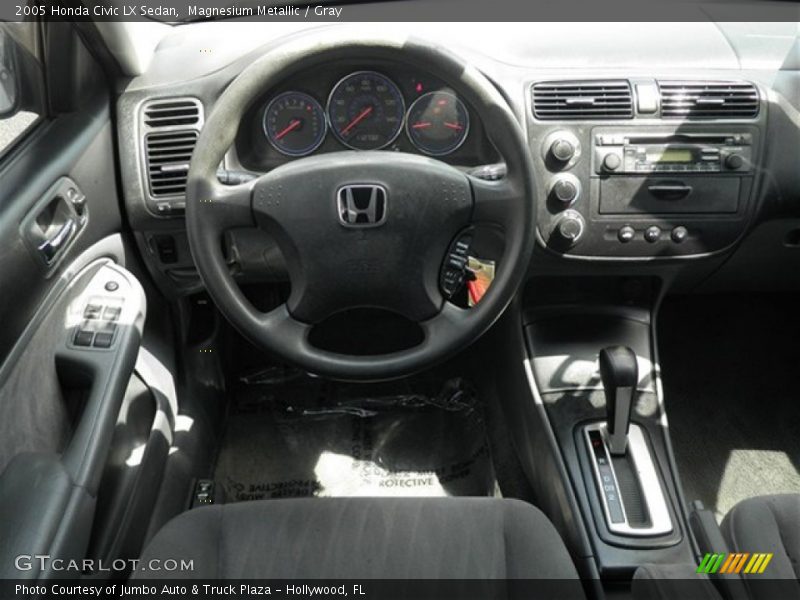 Magnesium Metallic / Gray 2005 Honda Civic LX Sedan