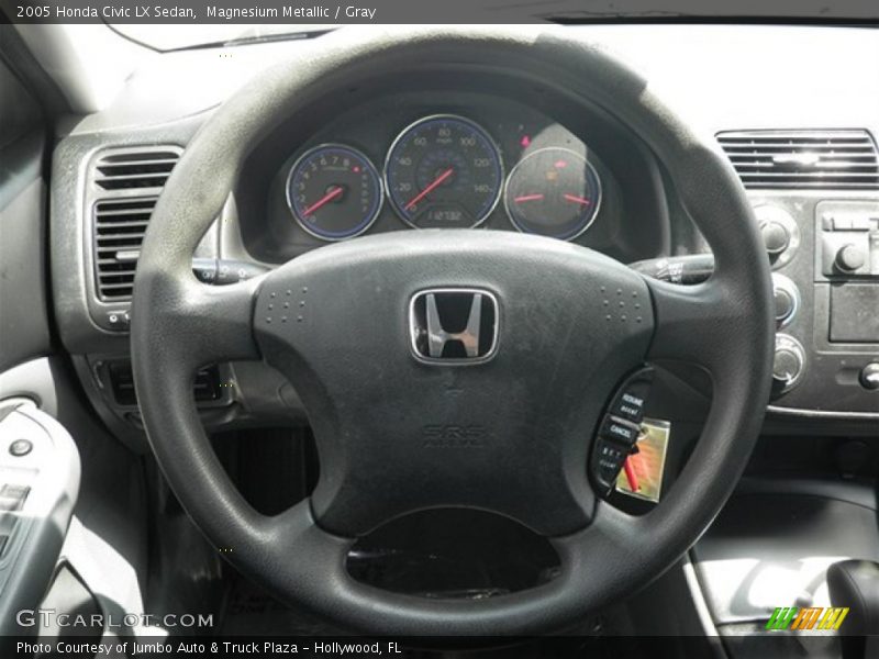Magnesium Metallic / Gray 2005 Honda Civic LX Sedan