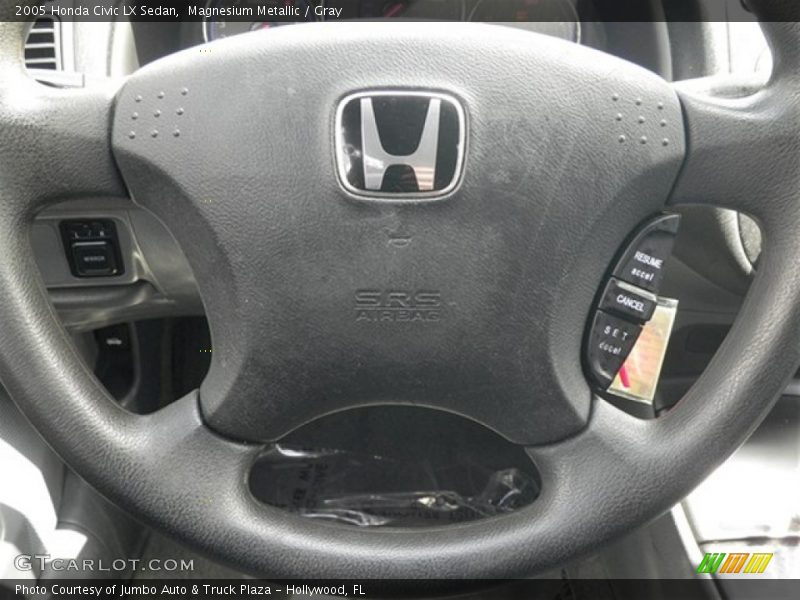 Magnesium Metallic / Gray 2005 Honda Civic LX Sedan