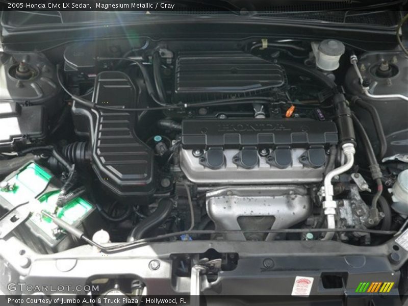 Magnesium Metallic / Gray 2005 Honda Civic LX Sedan