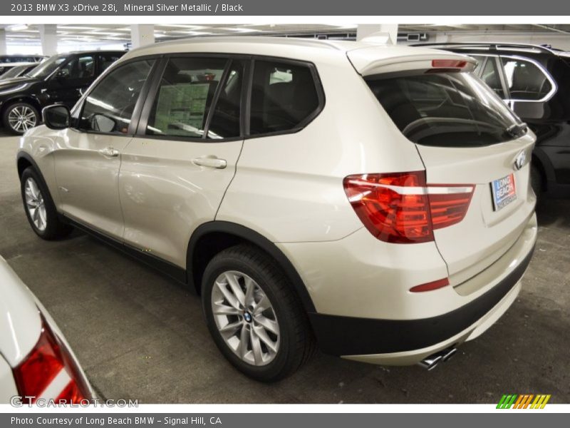 Mineral Silver Metallic / Black 2013 BMW X3 xDrive 28i