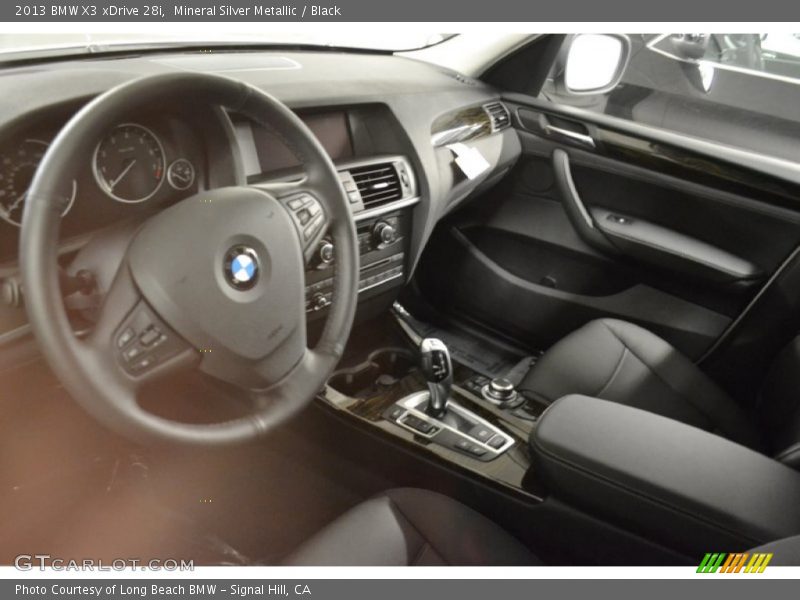 Mineral Silver Metallic / Black 2013 BMW X3 xDrive 28i