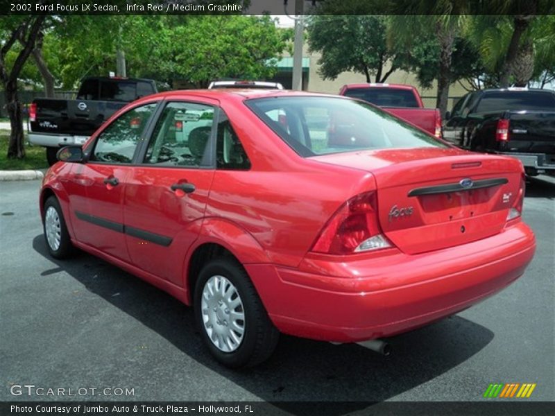 Infra Red / Medium Graphite 2002 Ford Focus LX Sedan