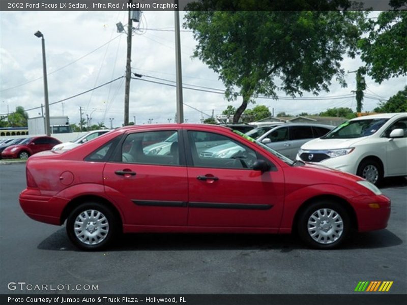 Infra Red / Medium Graphite 2002 Ford Focus LX Sedan