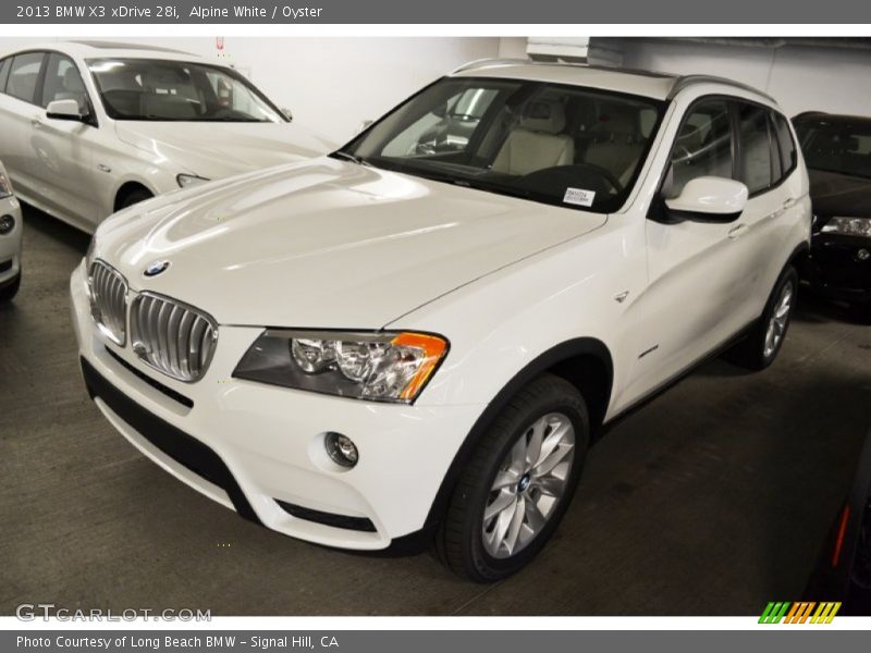 Alpine White / Oyster 2013 BMW X3 xDrive 28i