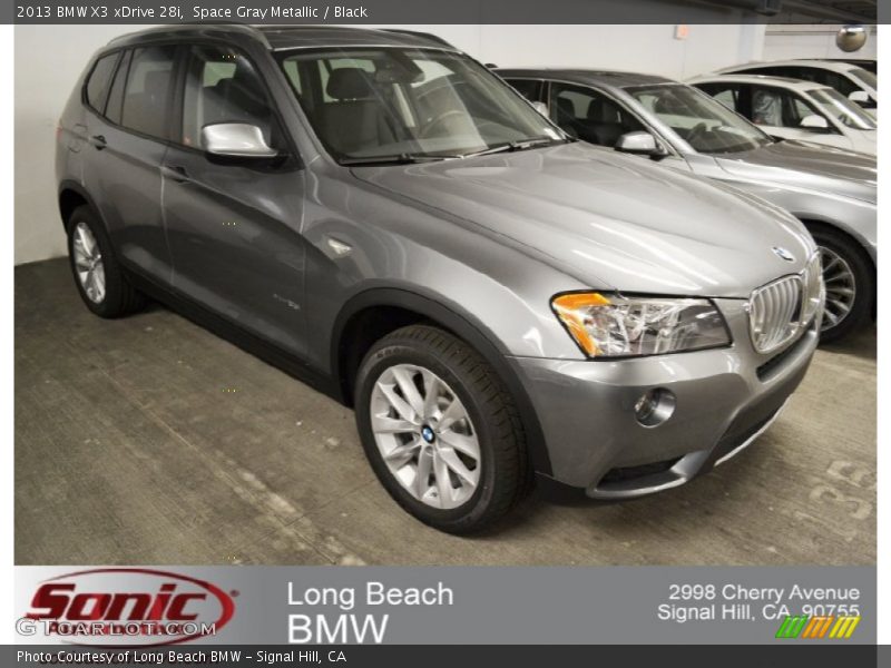 Space Gray Metallic / Black 2013 BMW X3 xDrive 28i