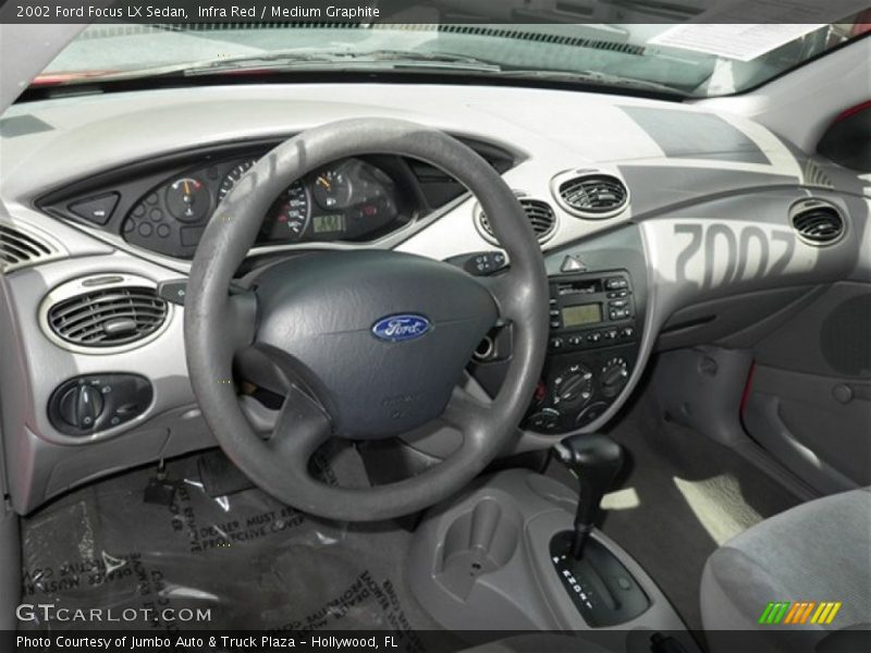 Infra Red / Medium Graphite 2002 Ford Focus LX Sedan